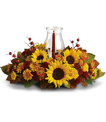 Sunflower Centerpiece from Visser's Florist and Greenhouses in Anaheim, CA